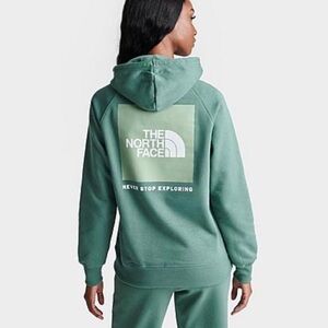 THE NORTH FACE Box NSE Womens Green Hoodie Size XS